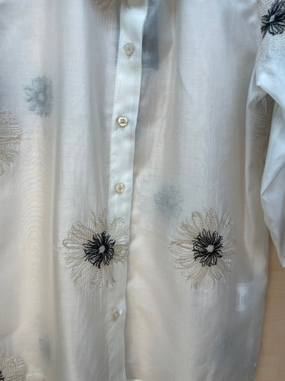 Camicia con stampe floreali - in Tencell