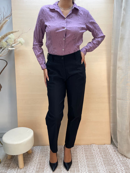 Camicia con stampa volti - in cotone bio