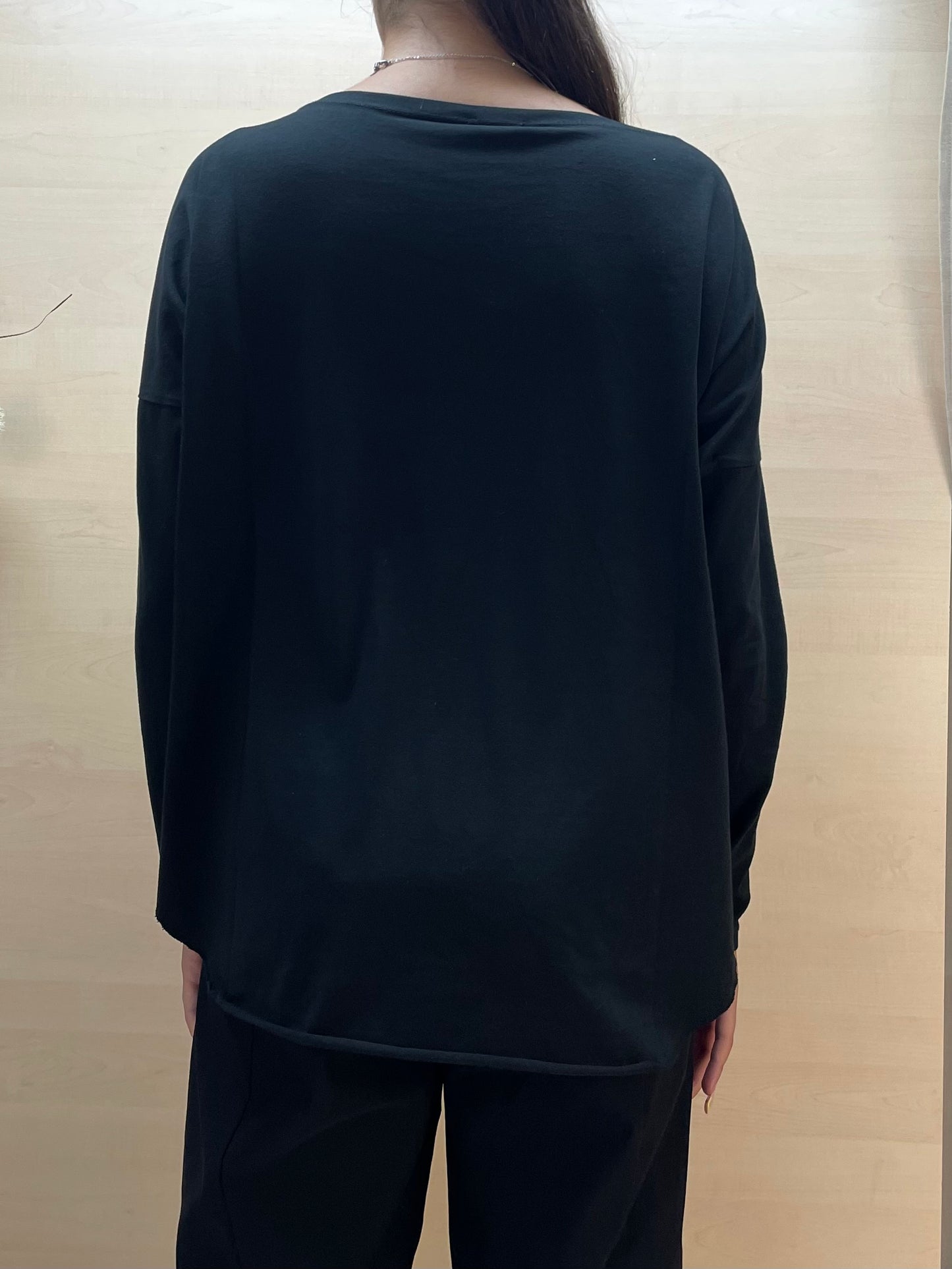 T-shirt a manica lunga - in cotone
