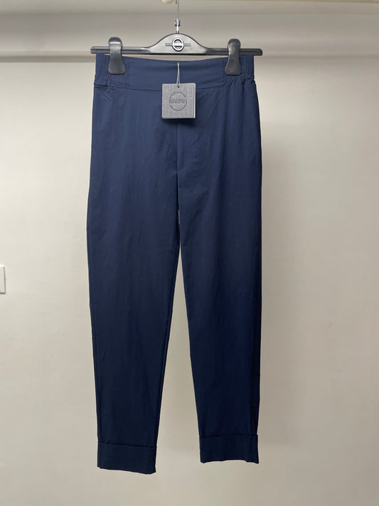 Pantalone One - in bengalina blu