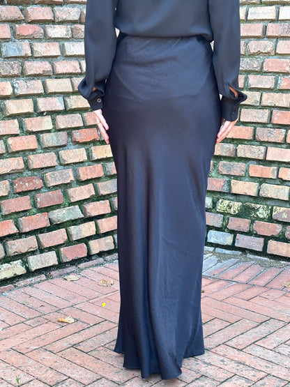 Gonna Midi sirena cangiante - Nero