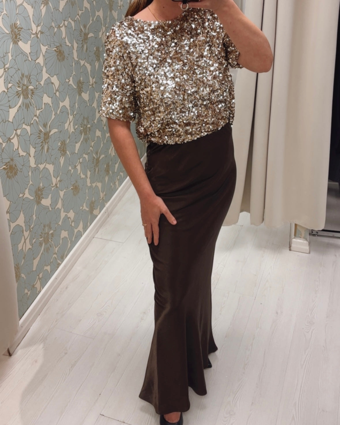 Maglia in paillettes luminose – Oro