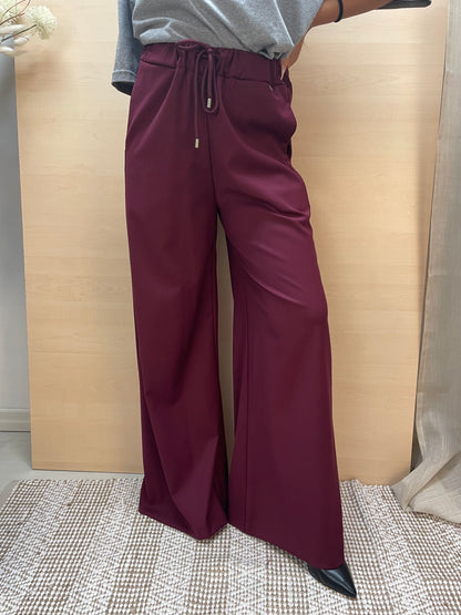 Pantalone a colonna - col. Amarone