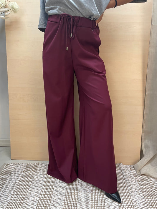 Pantalone a colonna - col. Amarone