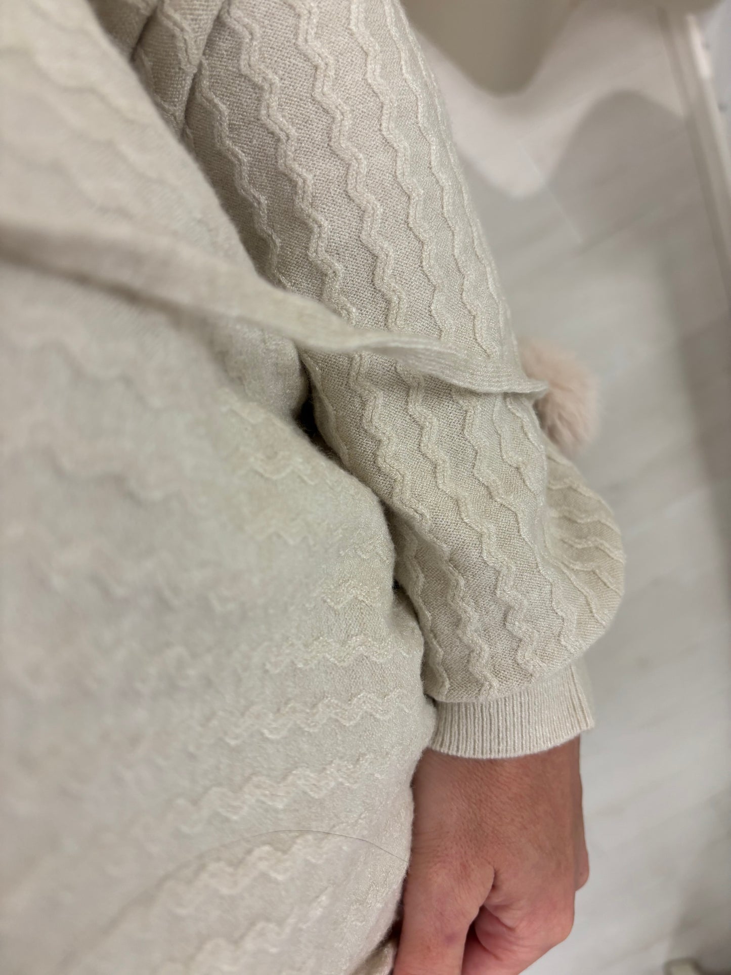 Tuta in maglia Giselle - Beige caldo