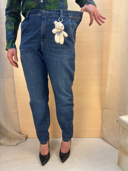 Jeans chino blu denim carrot fit - Please