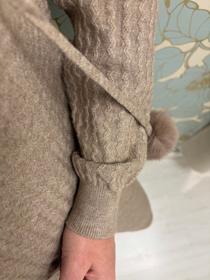 Tuta in maglia Giselle - Moka Mousse