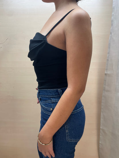 Body scollo a cuore - nero