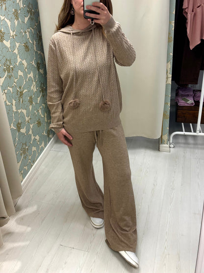 Tuta in maglia Giselle - Moka Mousse