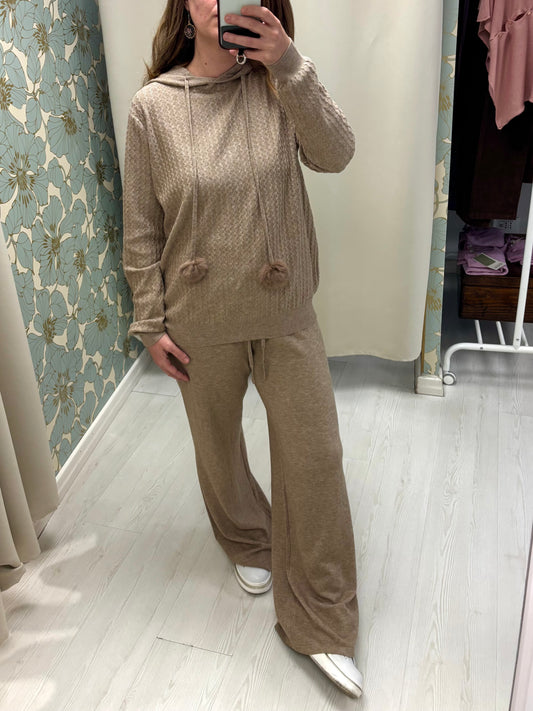 Tuta in maglia Giselle - Moka Mousse