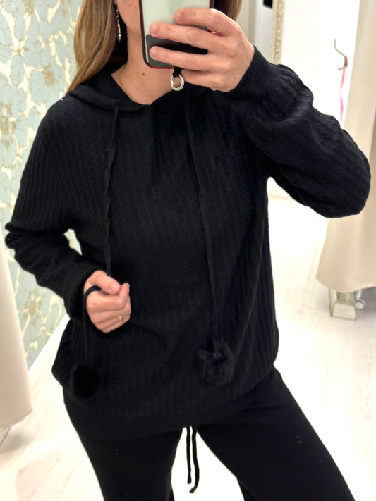 Tuta in maglia Giselle - Nero