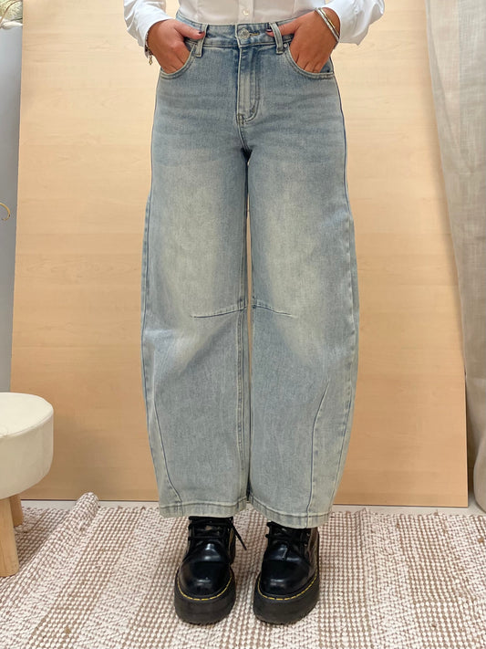 Jeans balloon - lavaggio chiaro