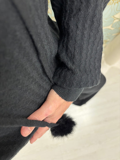 Tuta in maglia Giselle - Nero