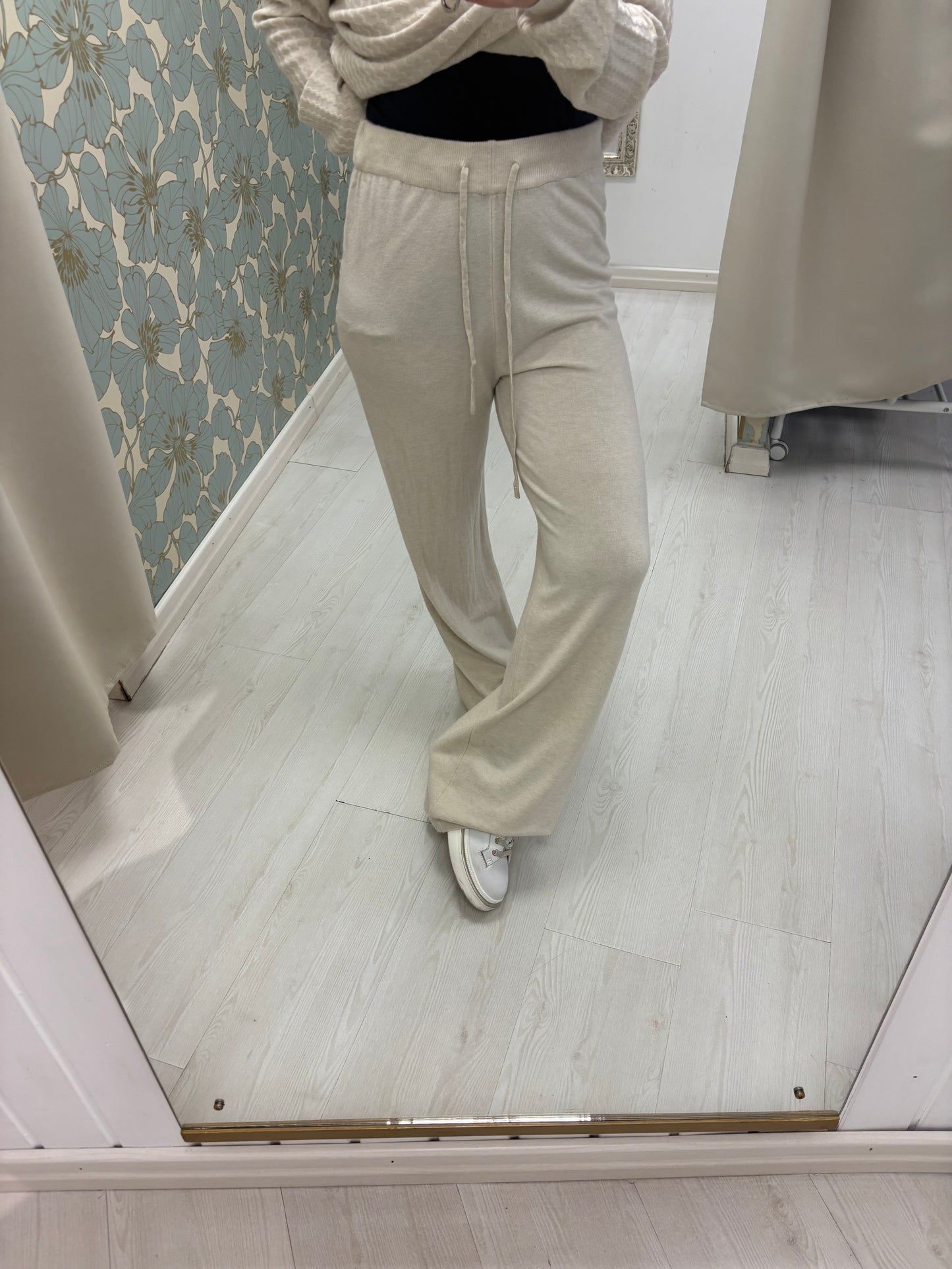 Tuta in maglia Giselle - Beige caldo