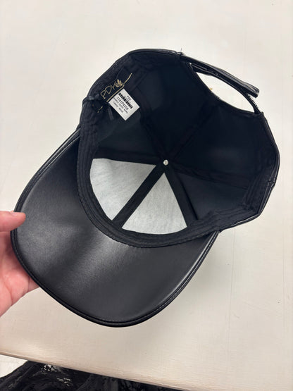 Cappello baseball in ecopelle - nero