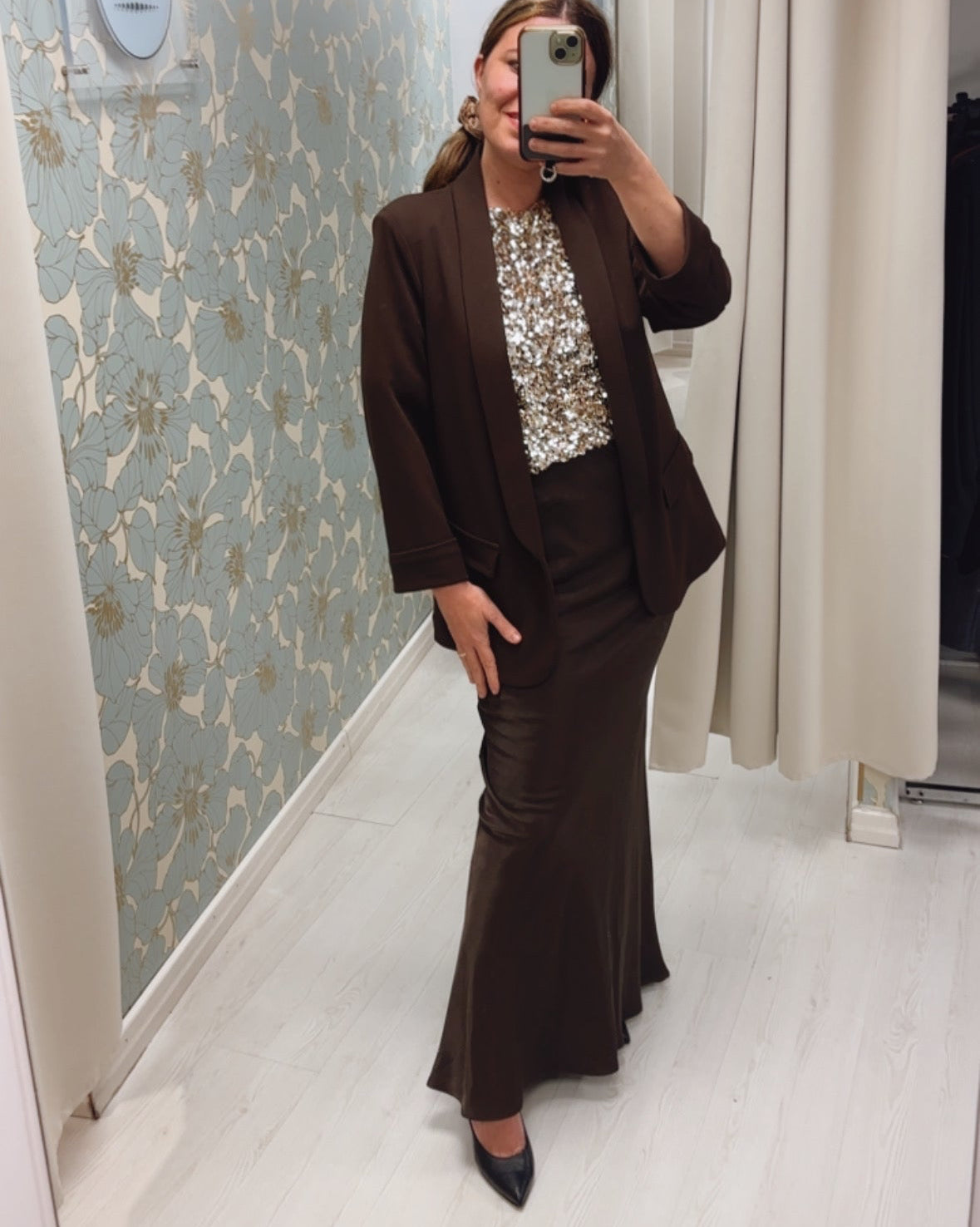 Giacca elasticizzata - color Moka