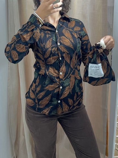 Camicia con stampa jungle - in cotone bio