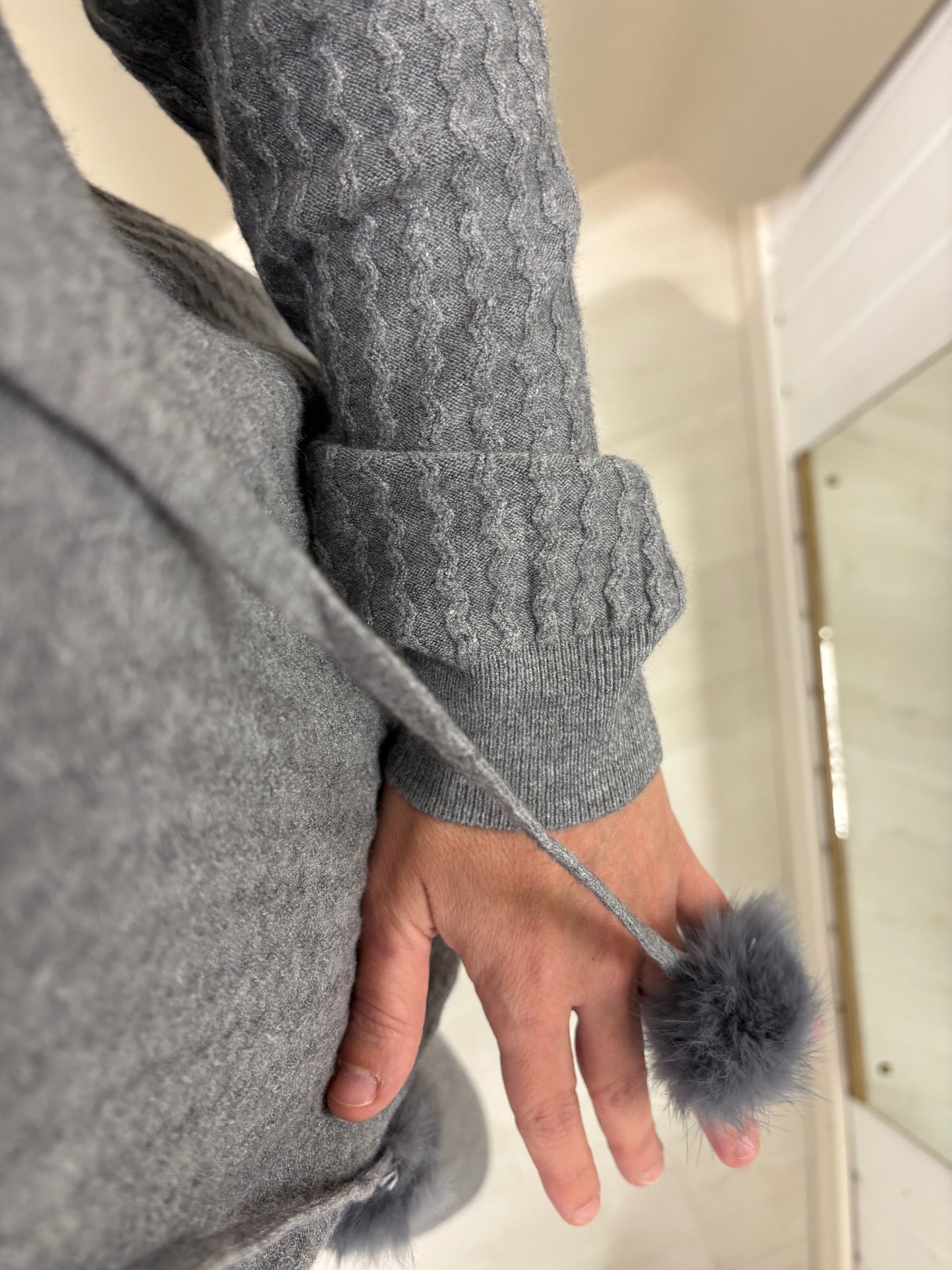 Tuta in maglia Giselle - Grigio