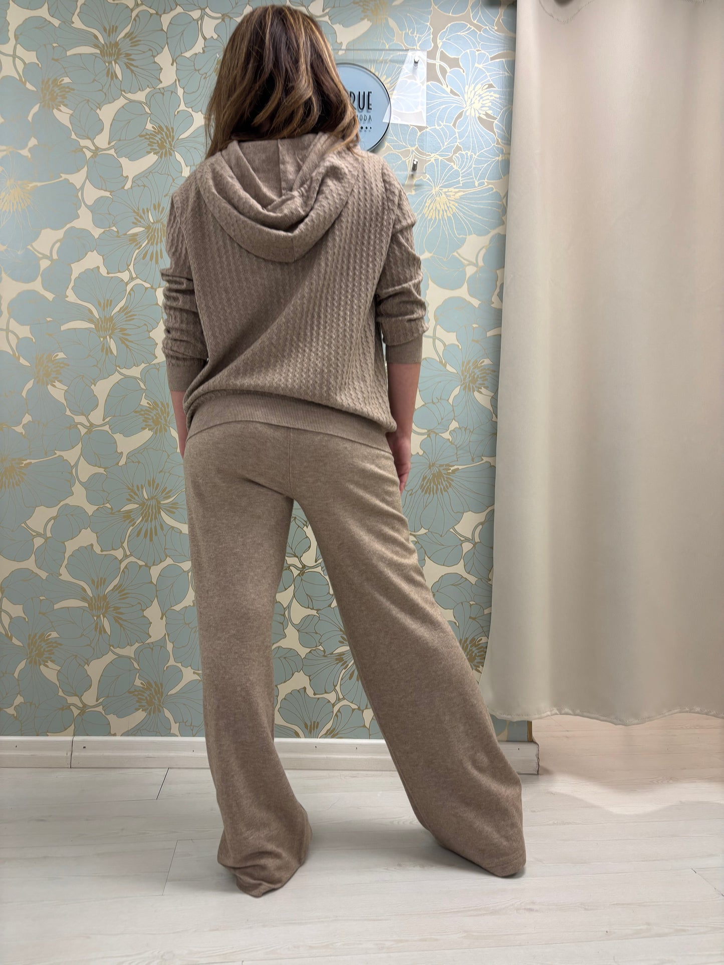 Tuta in maglia Giselle - Moka Mousse