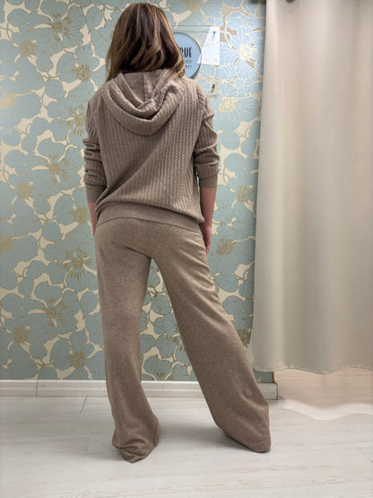 Tuta in maglia Giselle - Moka Mousse