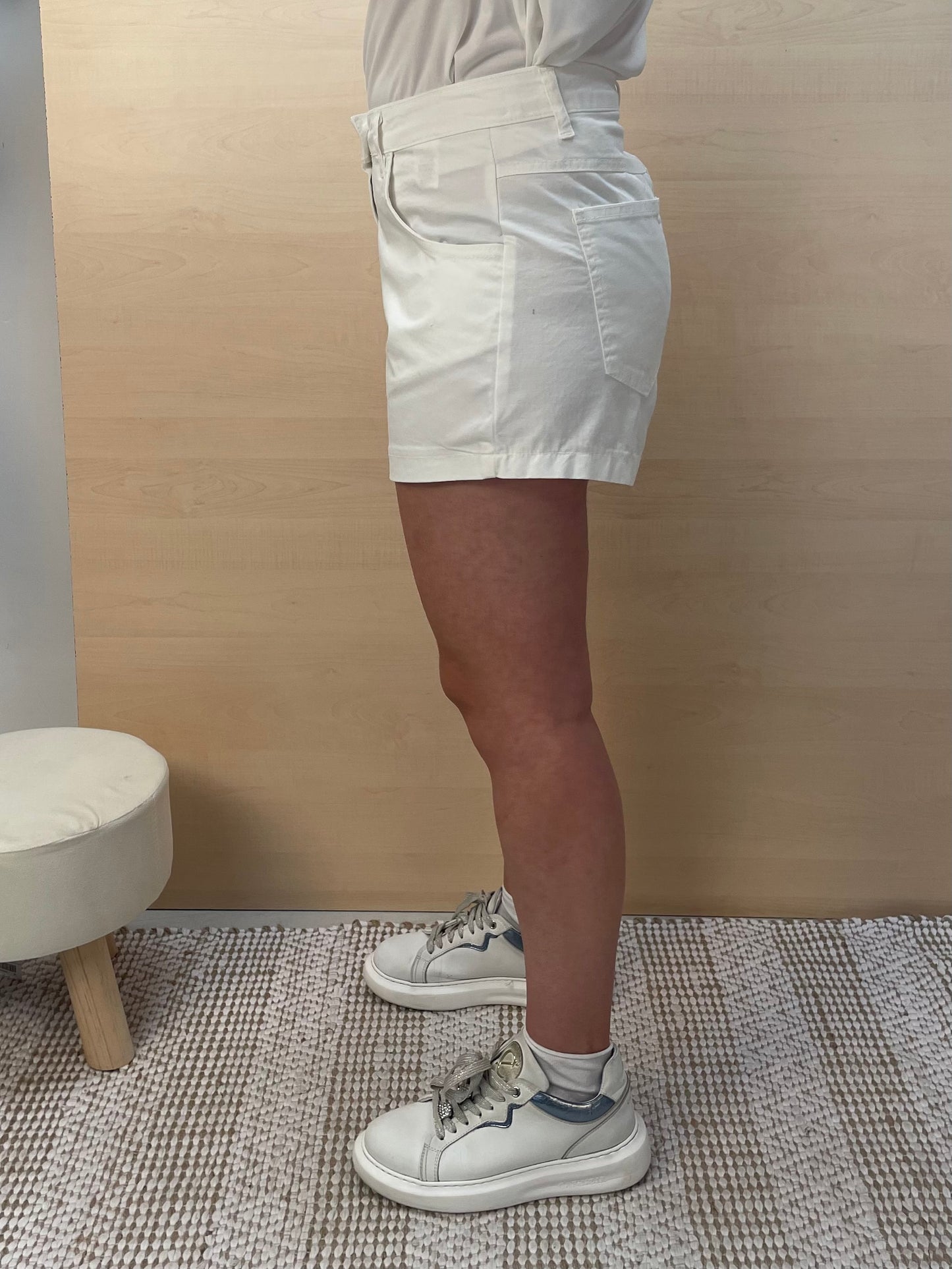 Shorts Asia bianco - in cotone