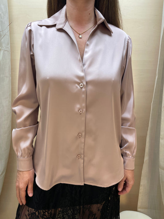 Camicia fluida rosa