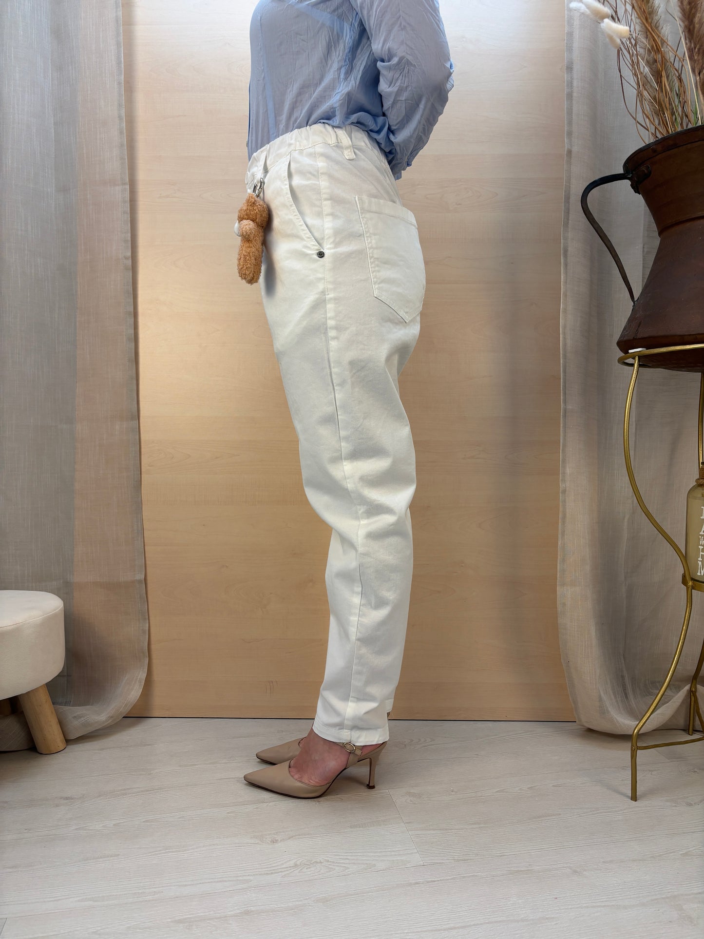 Chino bianco carrot fit - Please