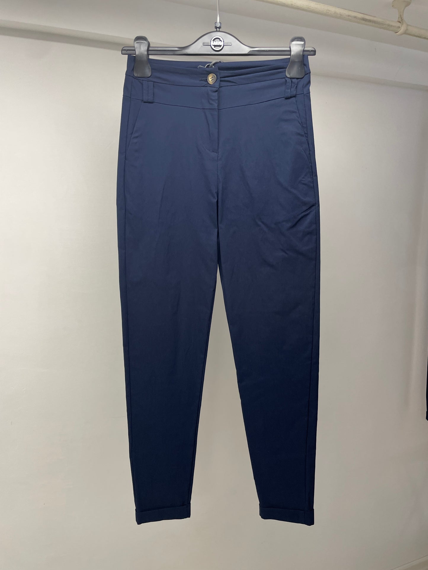 Pantalone Torino - in bengalina blu