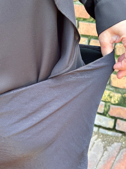 Gonna Midi sirena cangiante - Nero