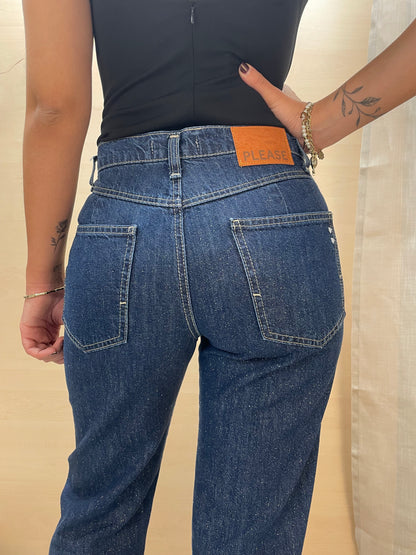 Jeans effetto glitterato
