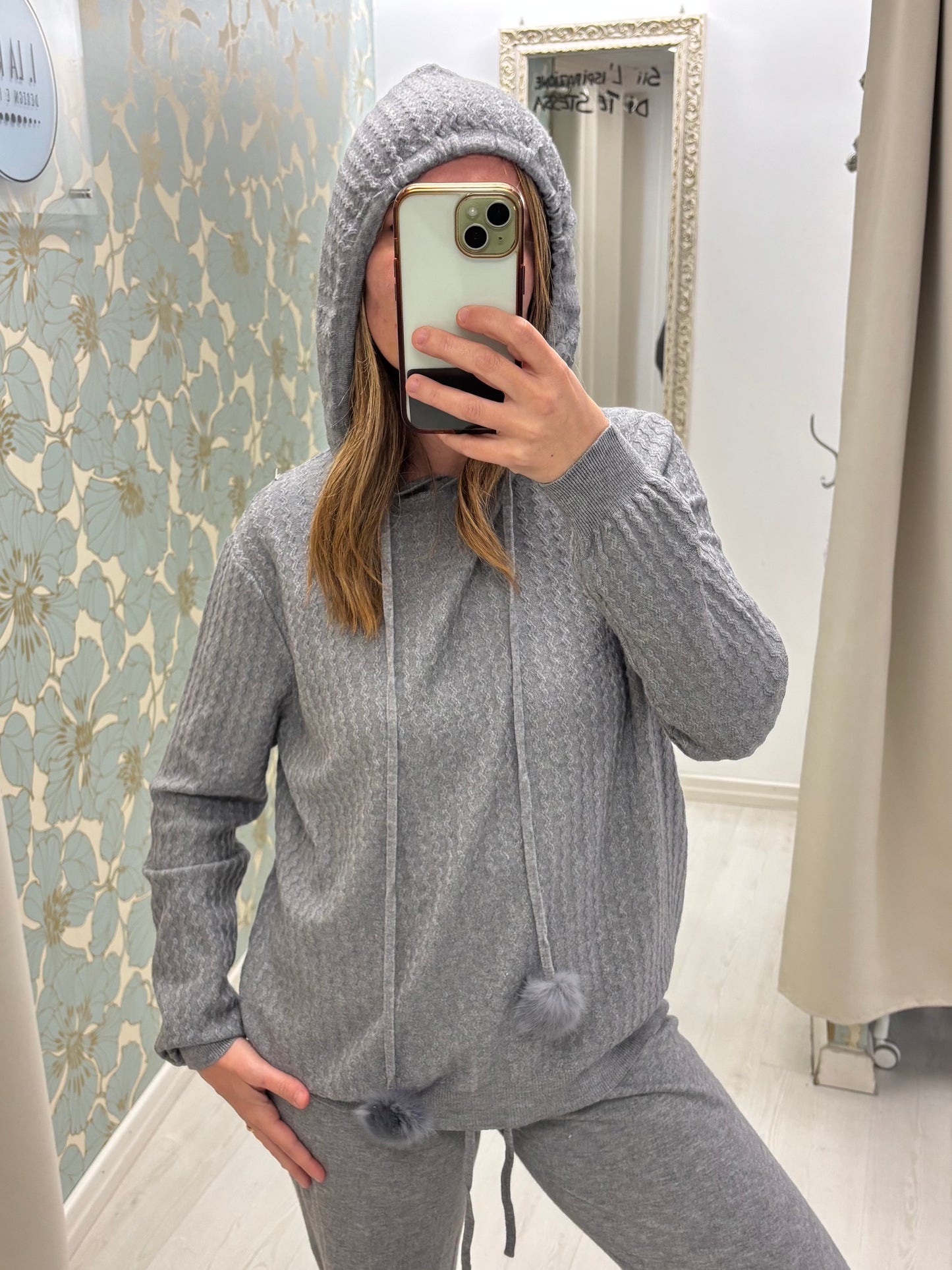 Tuta in maglia Giselle - Grigio