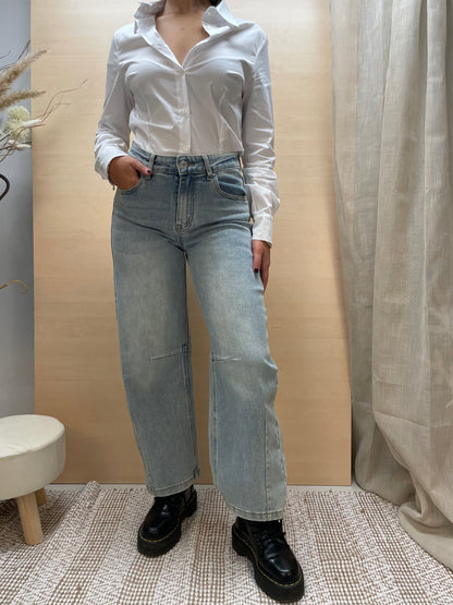 Jeans balloon - lavaggio chiaro