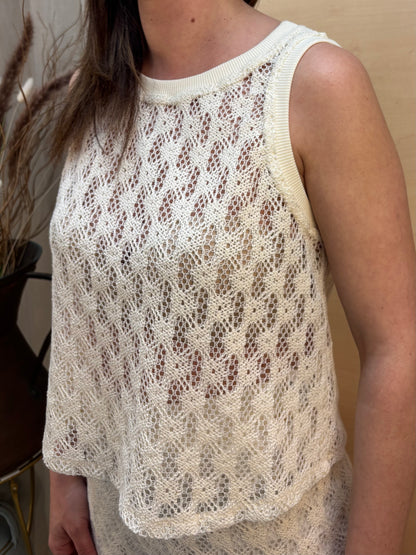 Canotta crochet burro – PHARD | Made in Italy