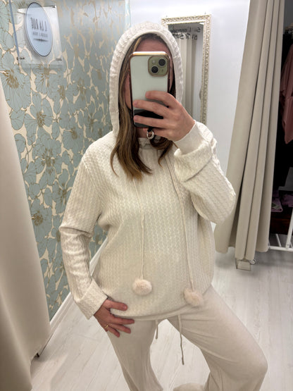 Tuta in maglia Giselle - Beige caldo