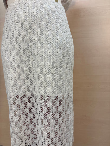 Gonna lunga crochet burro – PHARD | Made in Italy