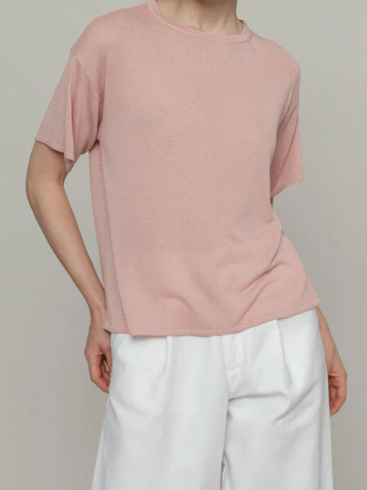 Virginia T-shirt viscosa - Rosa Quarzo