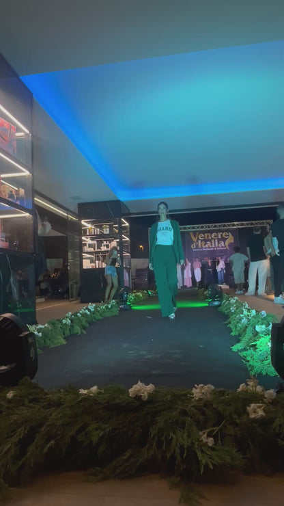 Pantalone cargo a colonna - verde Gucci