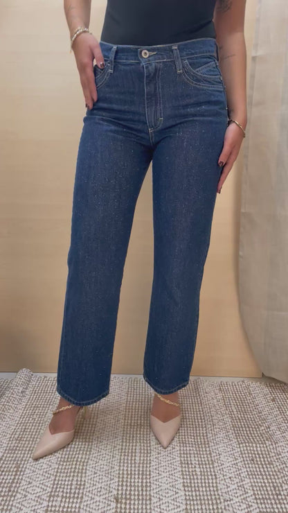 Jeans effetto glitterato